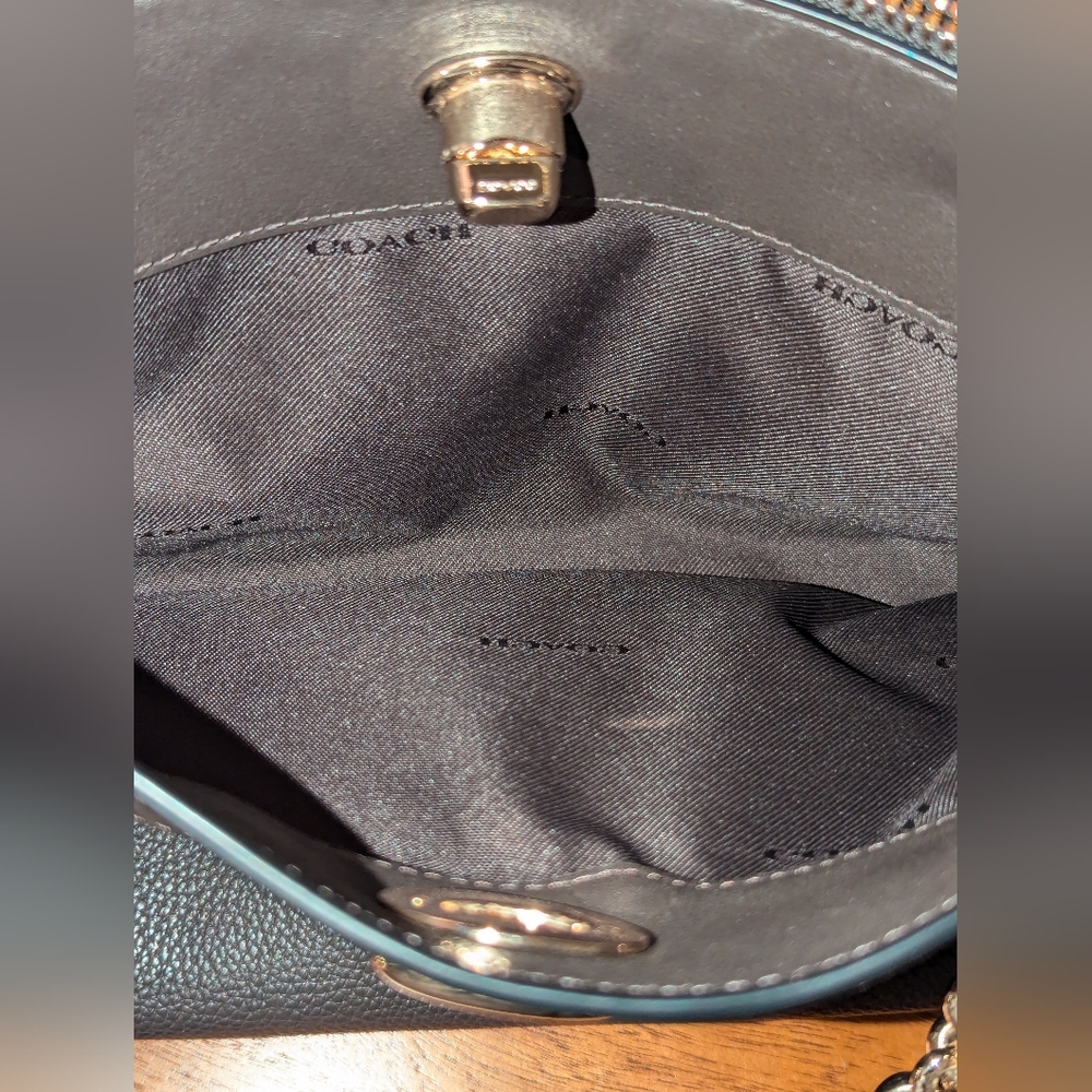 🆓ITEM! Coach Brown Shoulder Bag/Purse+FREE NWT travel size Billie Eilish scent! - Picture 7 of 14